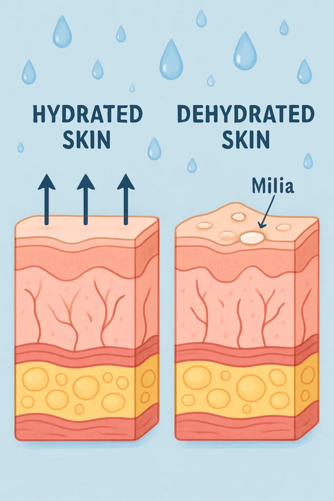 The importance of hydration and milia production Kirkstall